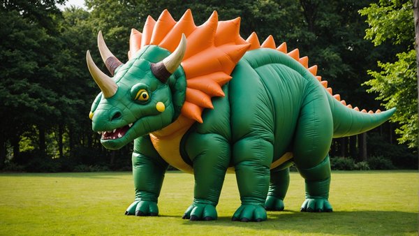 The ultimate inflatable triceratops costume for any event